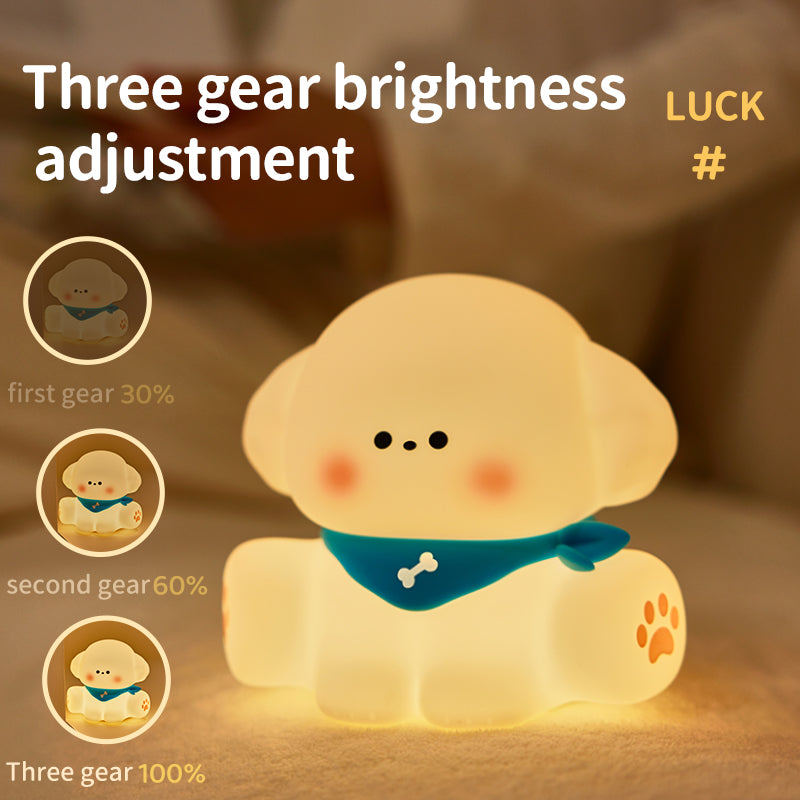 Little Puppy Night Light Rechargeable Dimmable Night Light for Baby