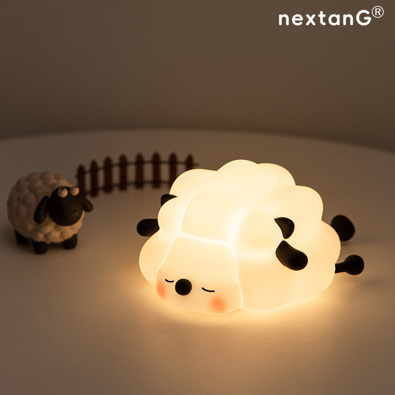 Little Sheep USB Rechargeable Touchable Silicone Night Light for Bedroom