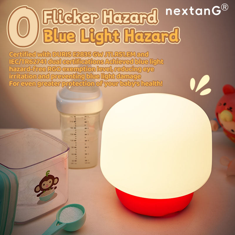 Kids Bedroom Night Light, Cute Silicone LED Small Mushroom Light, Kindergarten Night Lights