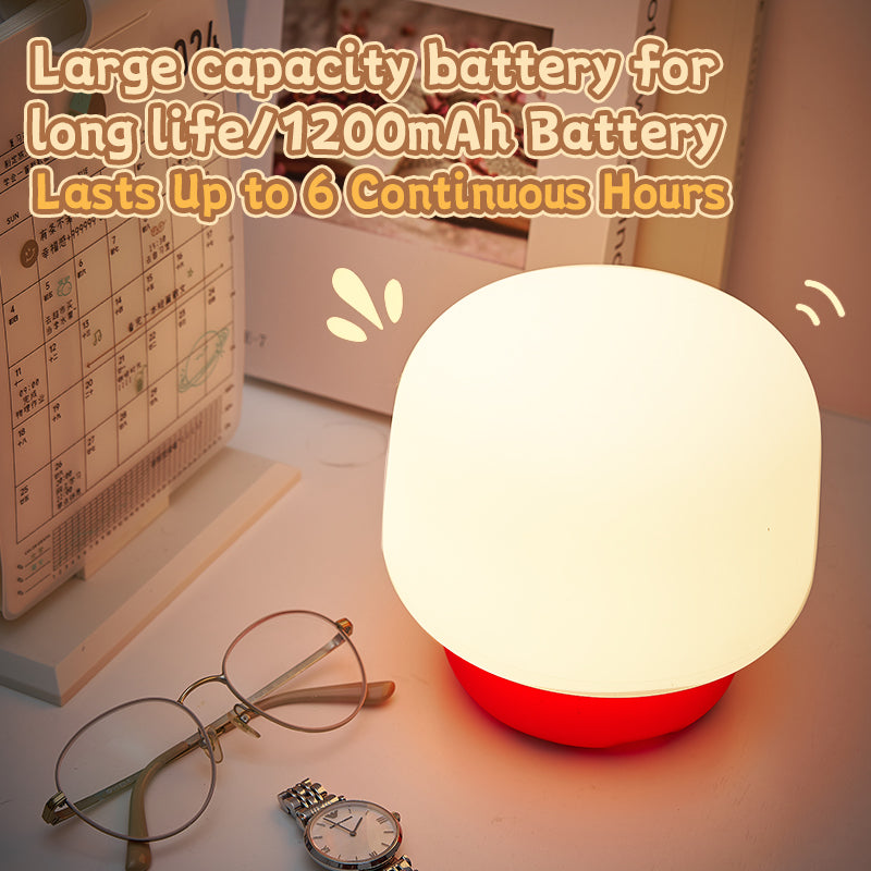 Kids Bedroom Night Light, Cute Silicone LED Small Mushroom Light, Kindergarten Night Lights