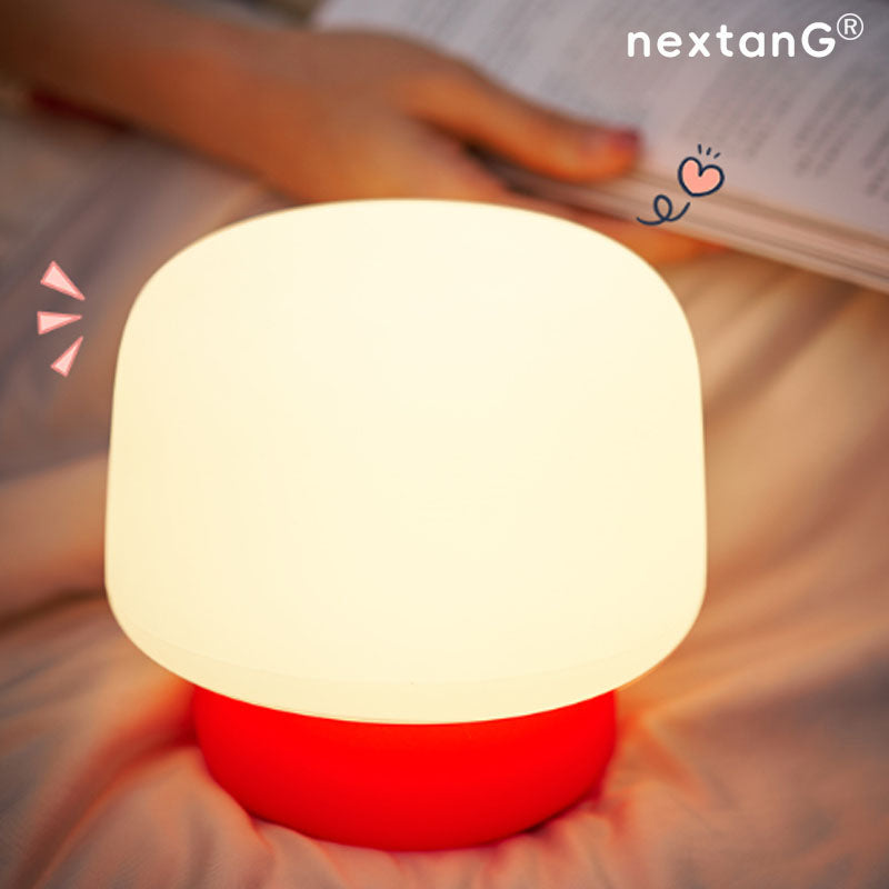 Kids Bedroom Night Light, Cute Silicone LED Small Mushroom Light, Kindergarten Night Lights