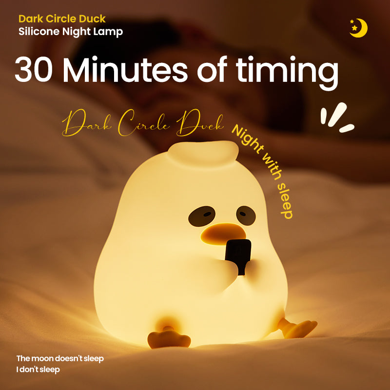 Dark Circle Duck Silicone Night lamp Baby eye-care night light bedroom bedside light