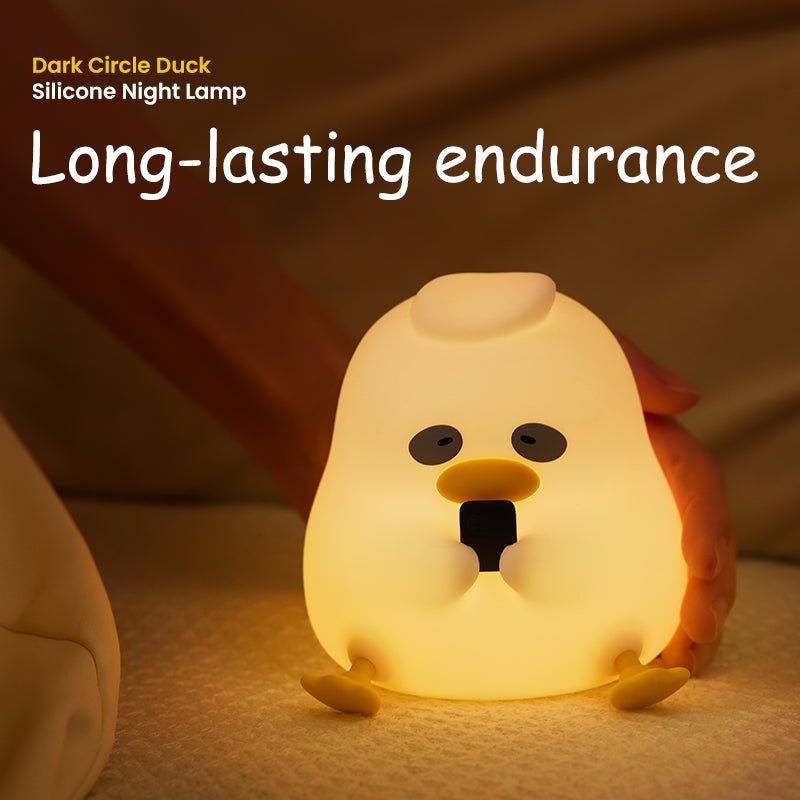 Dark Circle Duck Silicone Night lamp Baby eye-care night light bedroom bedside light