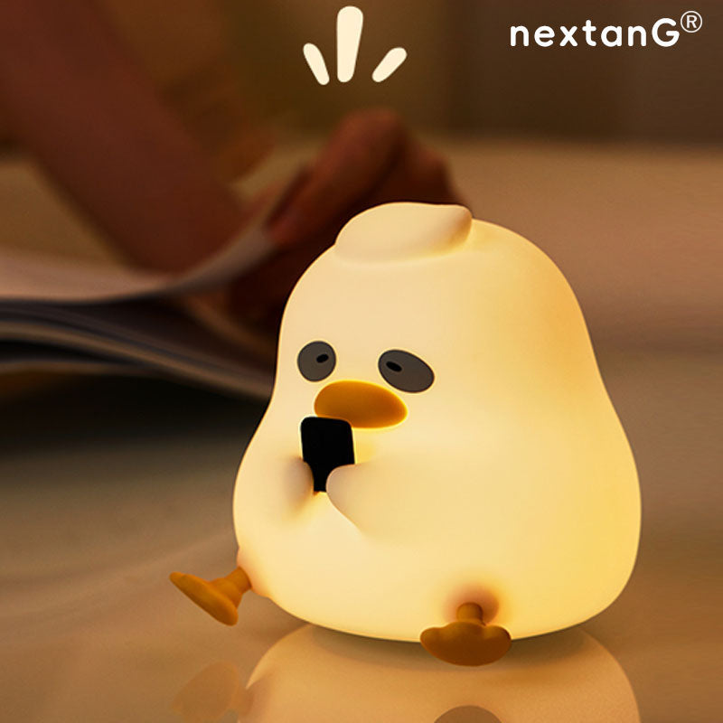 Dark Circle Duck Silicone Night lamp Baby eye-care night light bedroom bedside light
