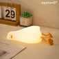 Lay Flat Duck Silicone Pat Light Night Light Baby Feeding Lamp